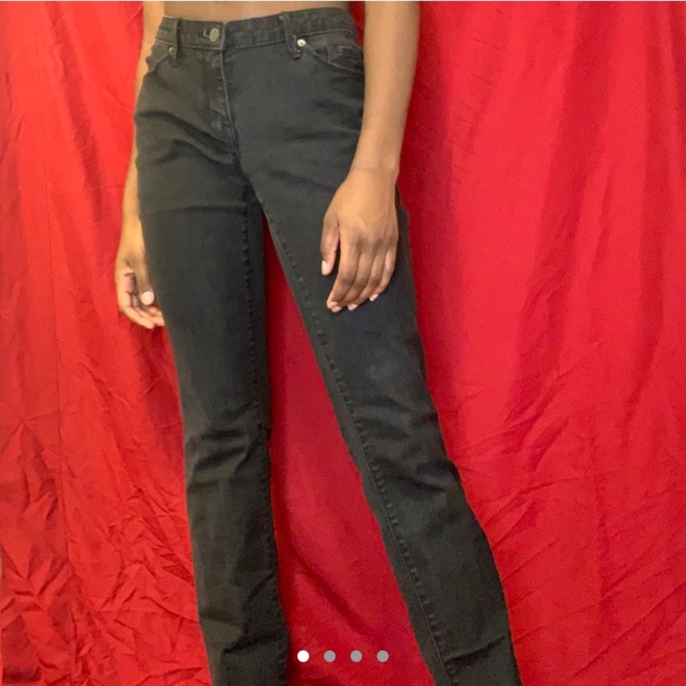 Black-acid wash jeans